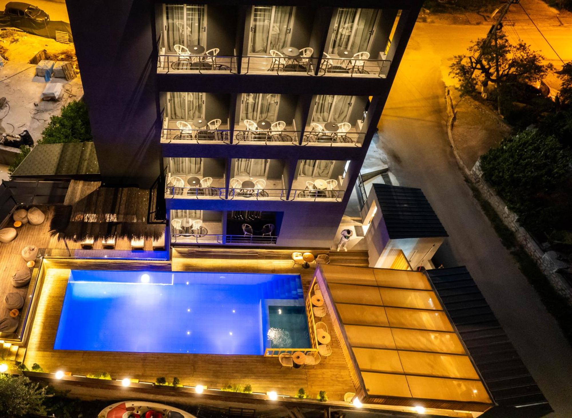 Hotel Piramida Ksamil Bagian luar foto